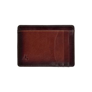 Visconti Madison RFID Kartenetui Brünierte Tan Leder